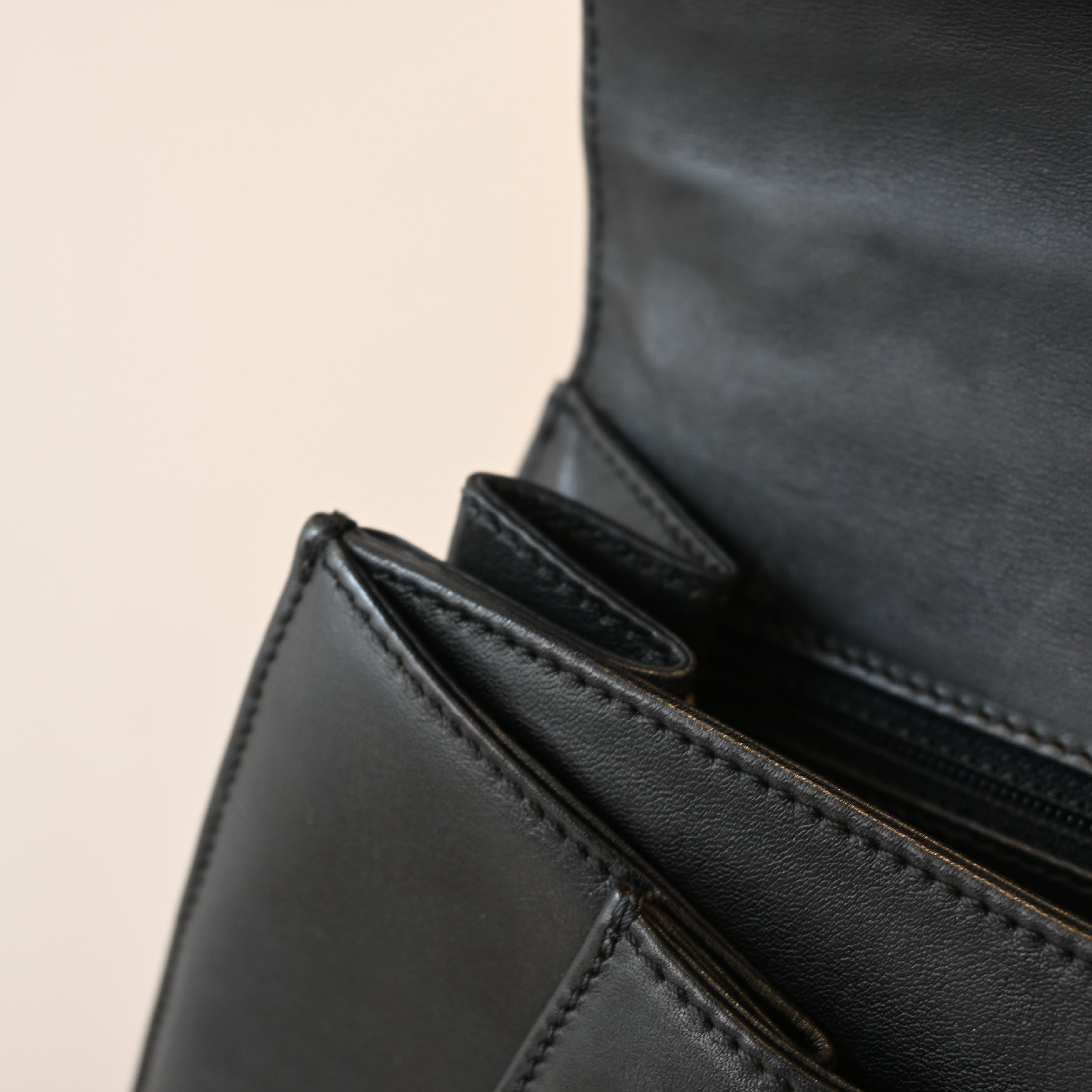 Cartier Panthere Black Leather Handbag - Leluxe Vintage Sdn. Bhd.