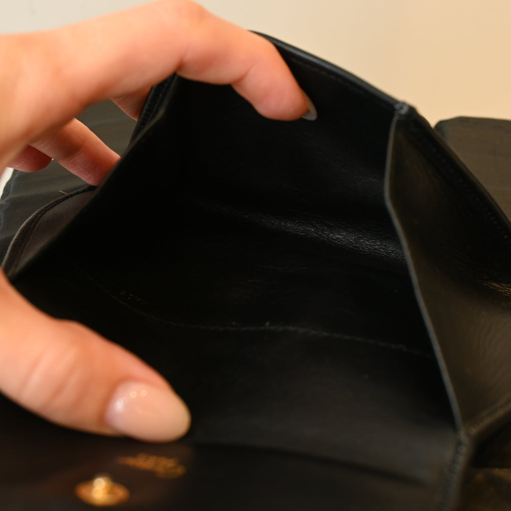 Cartier Panthere Black Leather Handbag - Leluxe Vintage Sdn. Bhd.