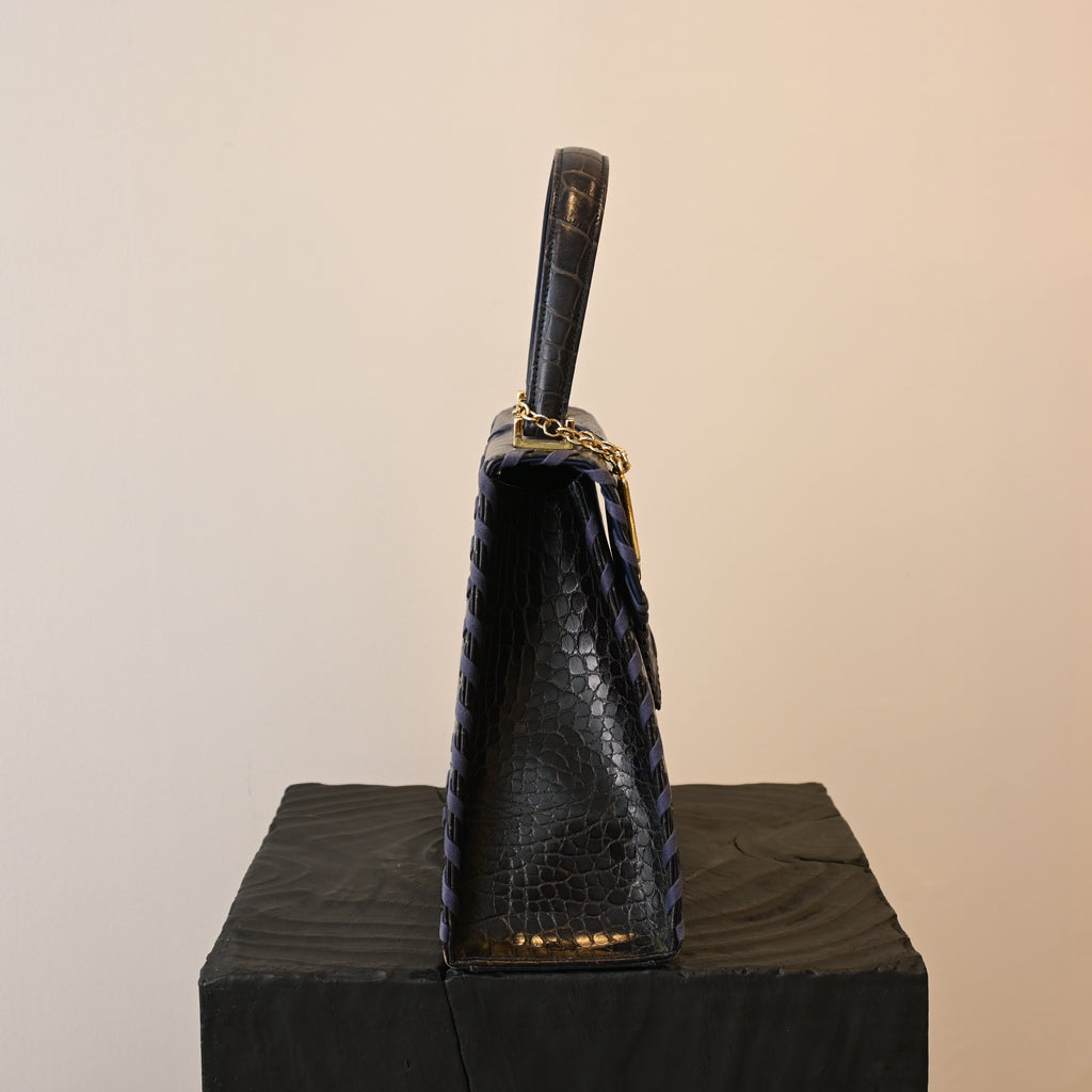 Yves Saint Laurent Crocodile Leather Tote Bag - Leluxe Vintage Sdn. Bhd.