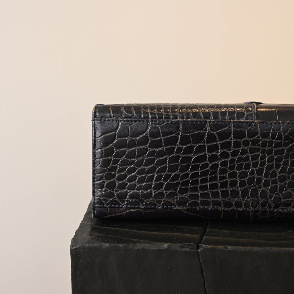 Yves Saint Laurent Crocodile Leather Tote Bag - Leluxe Vintage Sdn. Bhd.