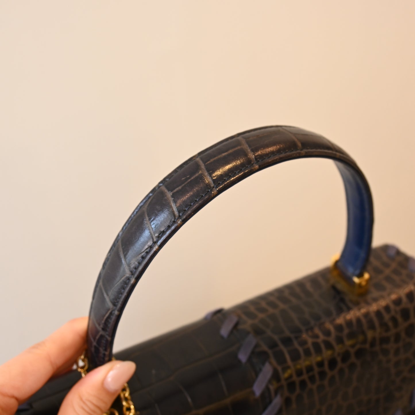 Yves Saint Laurent Crocodile Leather Tote Bag