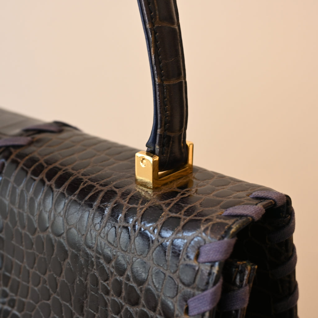 Yves Saint Laurent Crocodile Leather Tote Bag - Leluxe Vintage Sdn. Bhd.