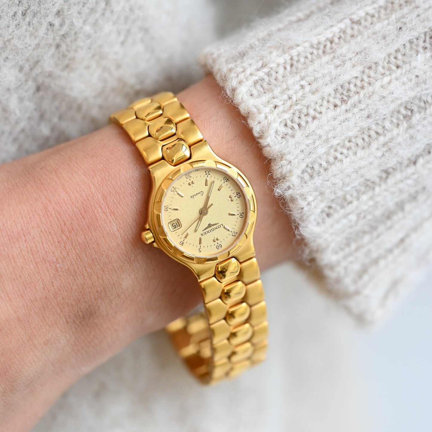 Longines Gold Conquest Watch ref. L 1.114.2