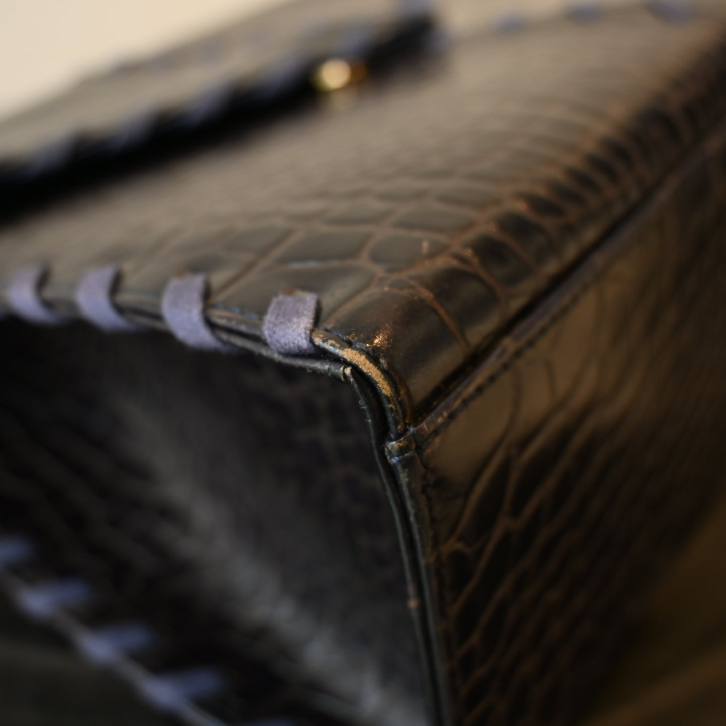 Yves Saint Laurent Crocodile Leather Tote Bag