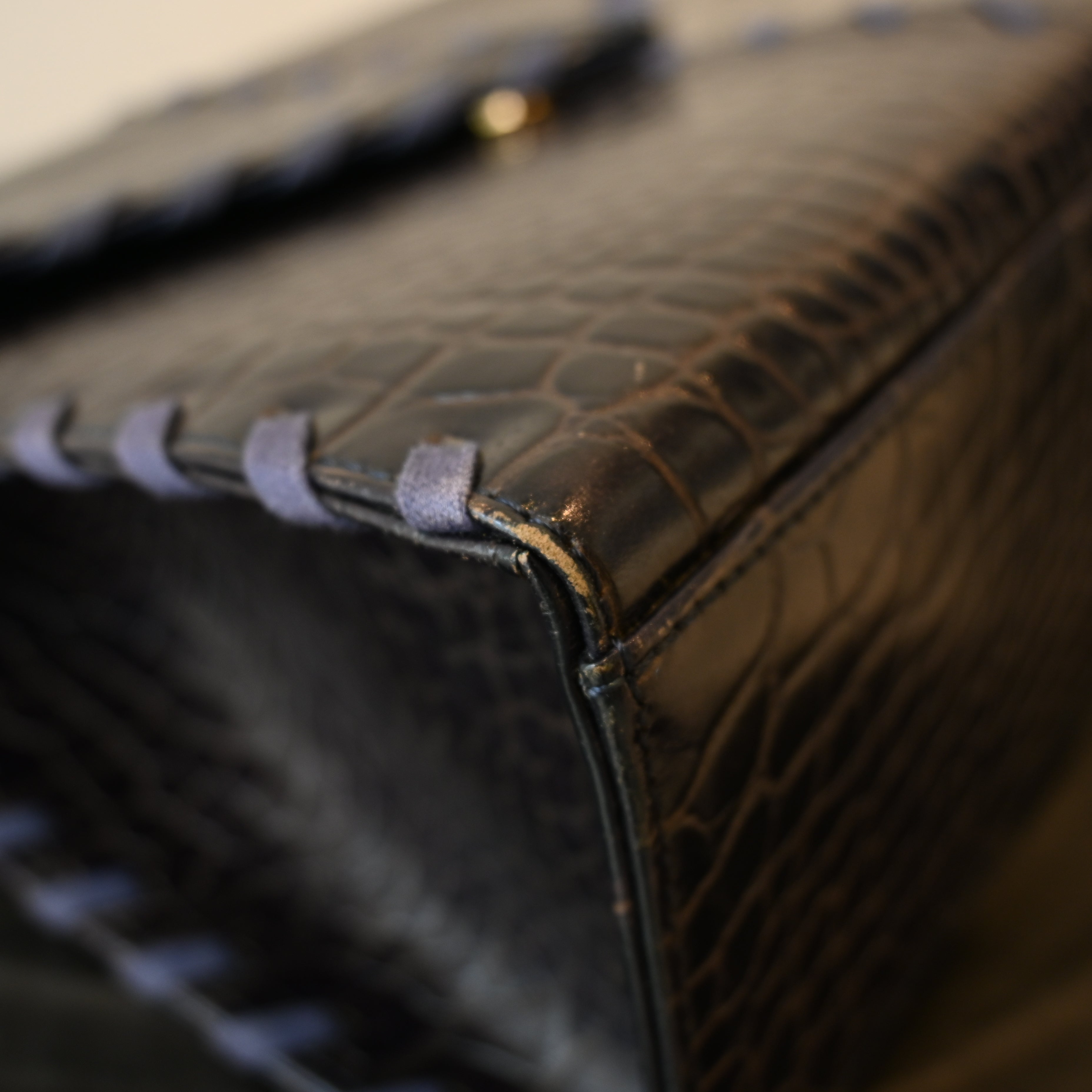 Yves Saint Laurent Crocodile Leather Tote Bag - Leluxe Vintage Sdn. Bhd.