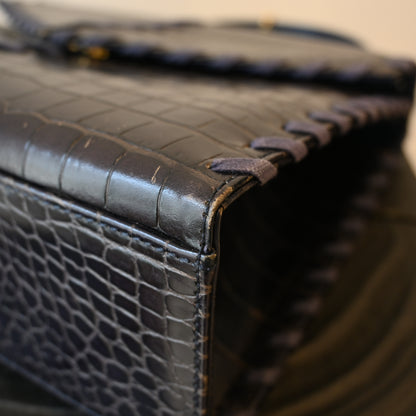 Yves Saint Laurent Crocodile Leather Tote Bag