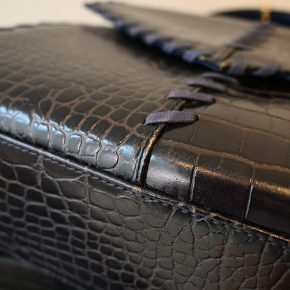 Yves Saint Laurent Crocodile Leather Tote Bag