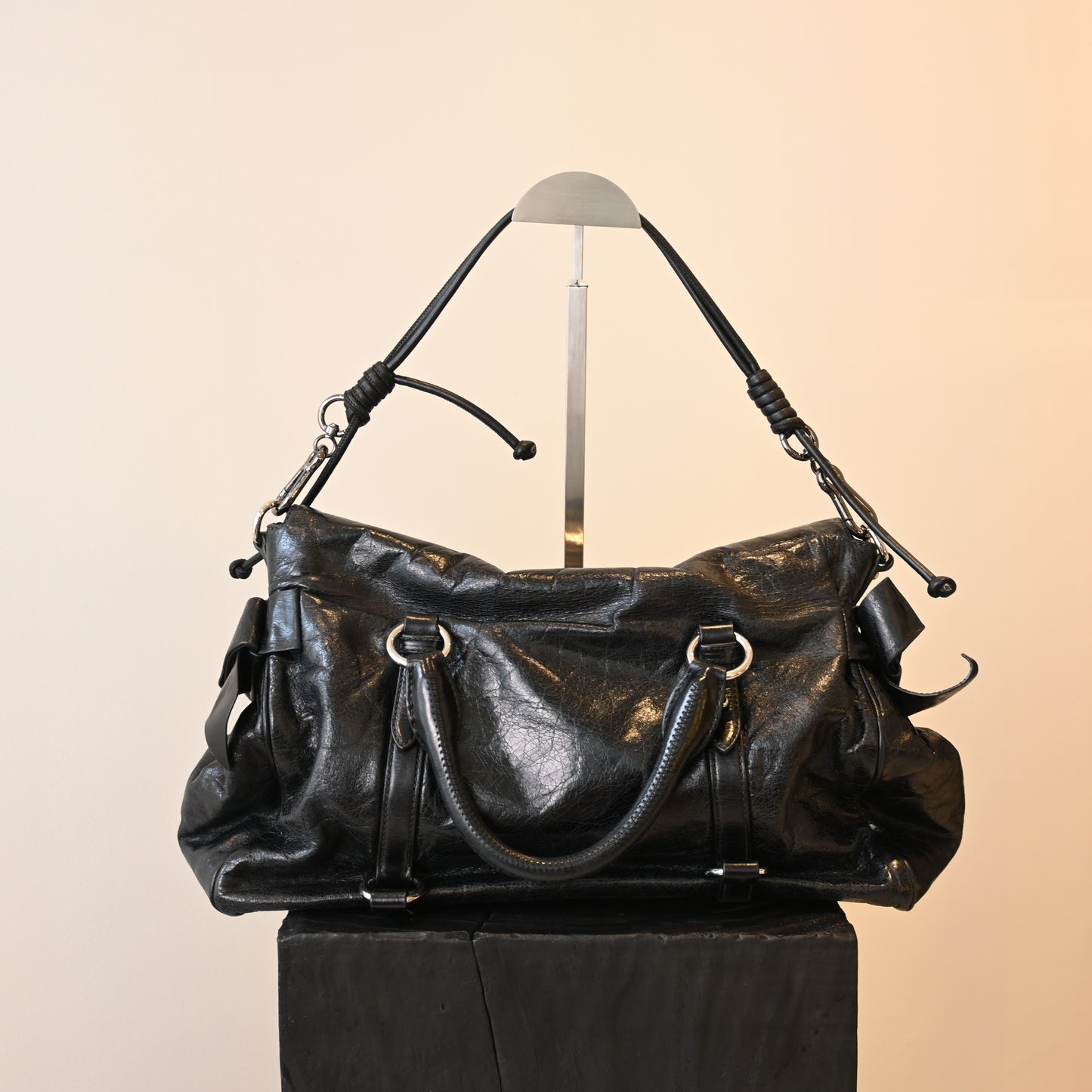 Miu Miu Vitello Lux Bow Bag