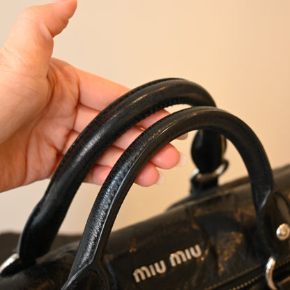 Miu Miu Vitello Lux Bow Bag