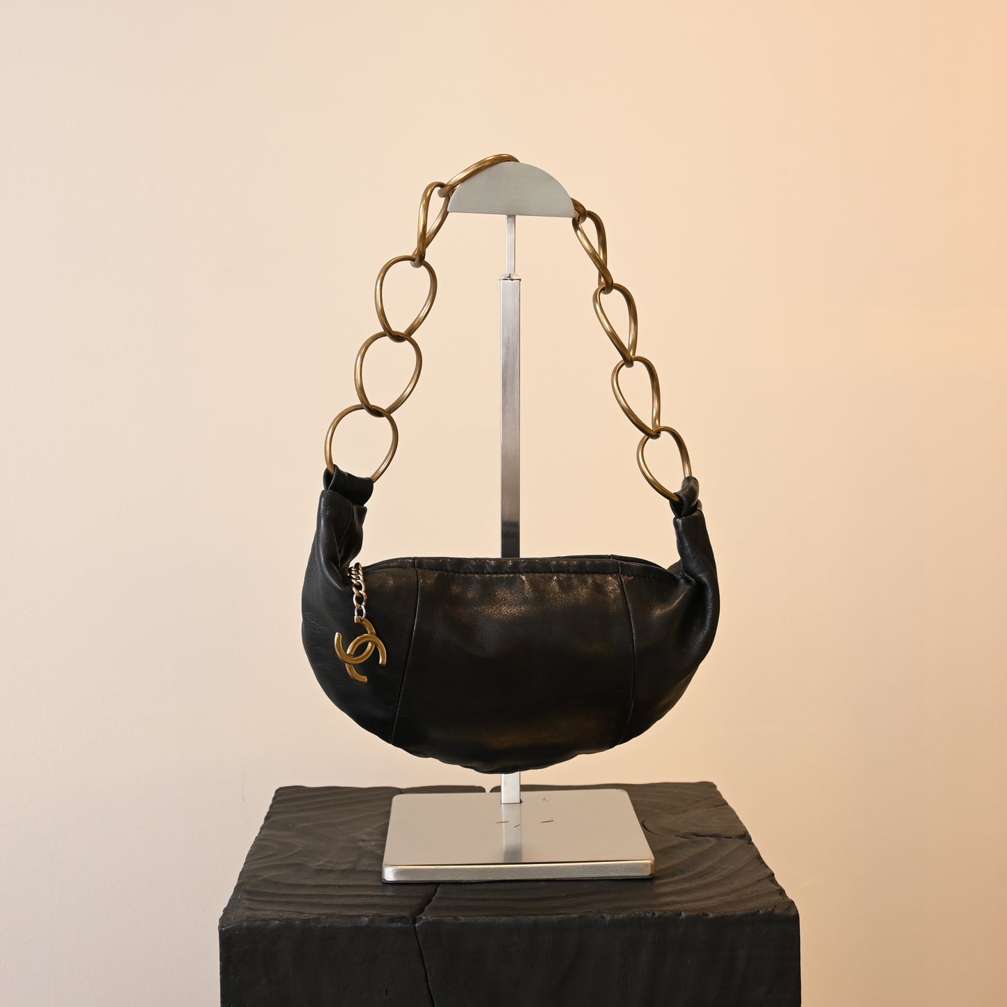 Chanel CC Ring Halfmoon Chain Hobo
