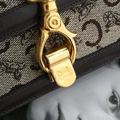 Celine Macadam Triomphe Brown Shoulder Bag