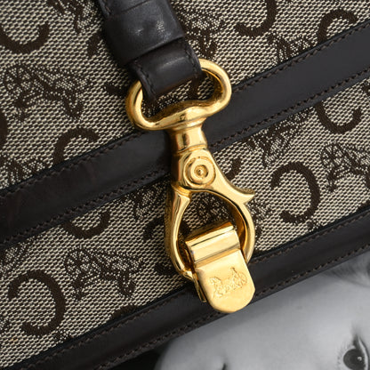 Celine Macadam Triomphe Brown Shoulder Bag
