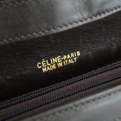Celine Macadam Triomphe Brown Shoulder Bag