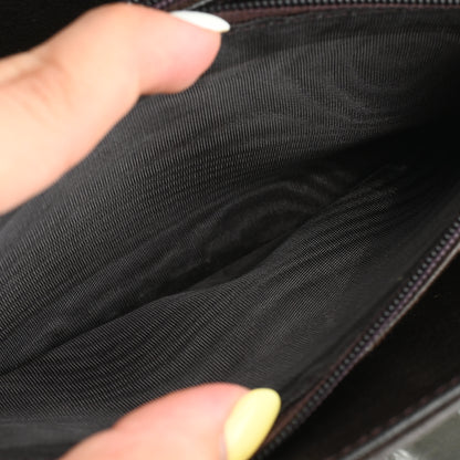 Celine Macadam Triomphe Brown Shoulder Bag