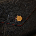 Louis Vuitton Victorine Wallet Navy Embossed Monogram Empreinte - Leluxe Vintage Sdn. Bhd.