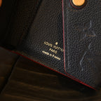 Louis Vuitton Victorine Wallet Navy Embossed Monogram Empreinte - Leluxe Vintage Sdn. Bhd.