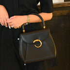 Cartier Panthere Black Leather Handbag - Leluxe Vintage Sdn. Bhd.