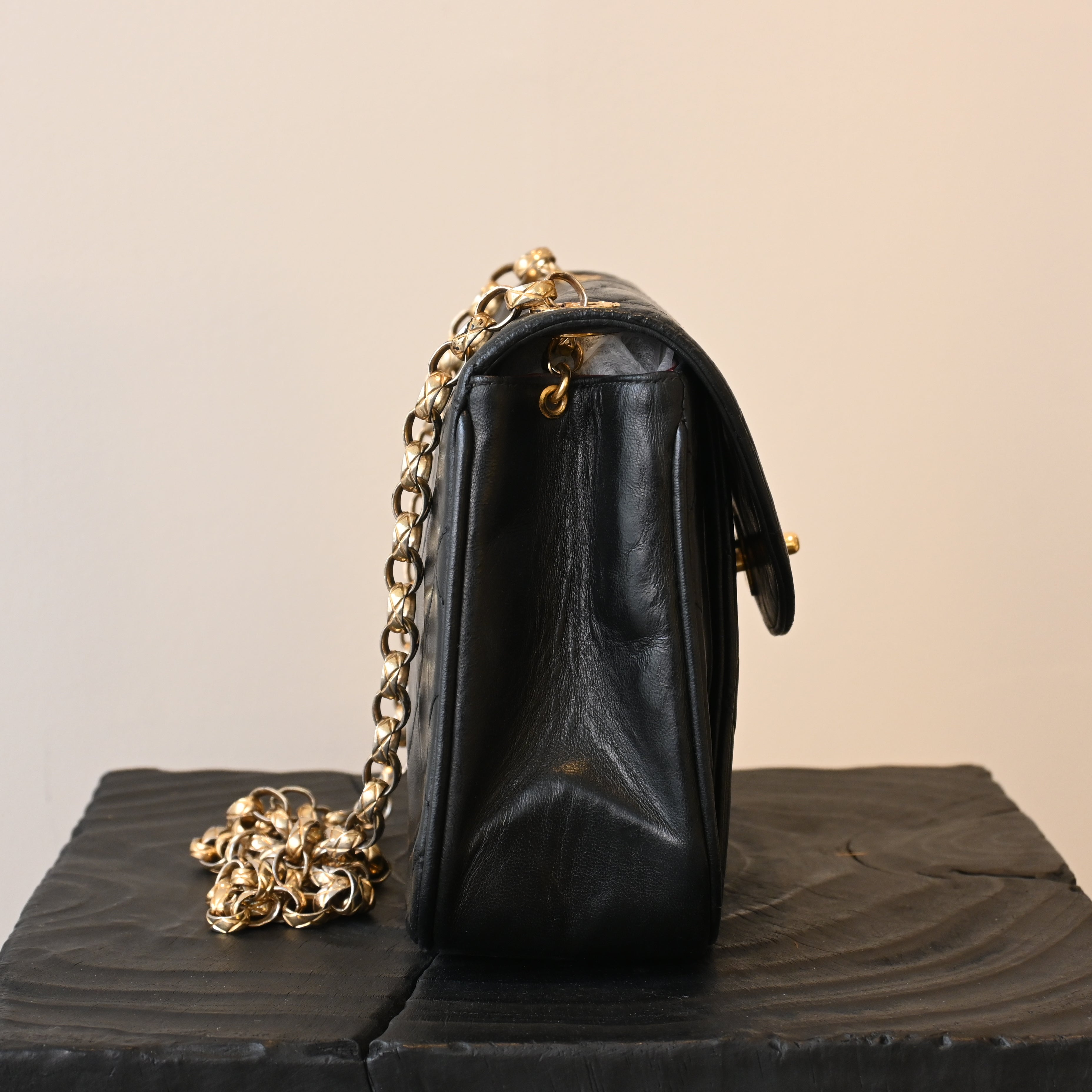 Chanel Quilted Bijoux Chain Lambskin Flap Bag - Leluxe Vintage Sdn. Bhd.