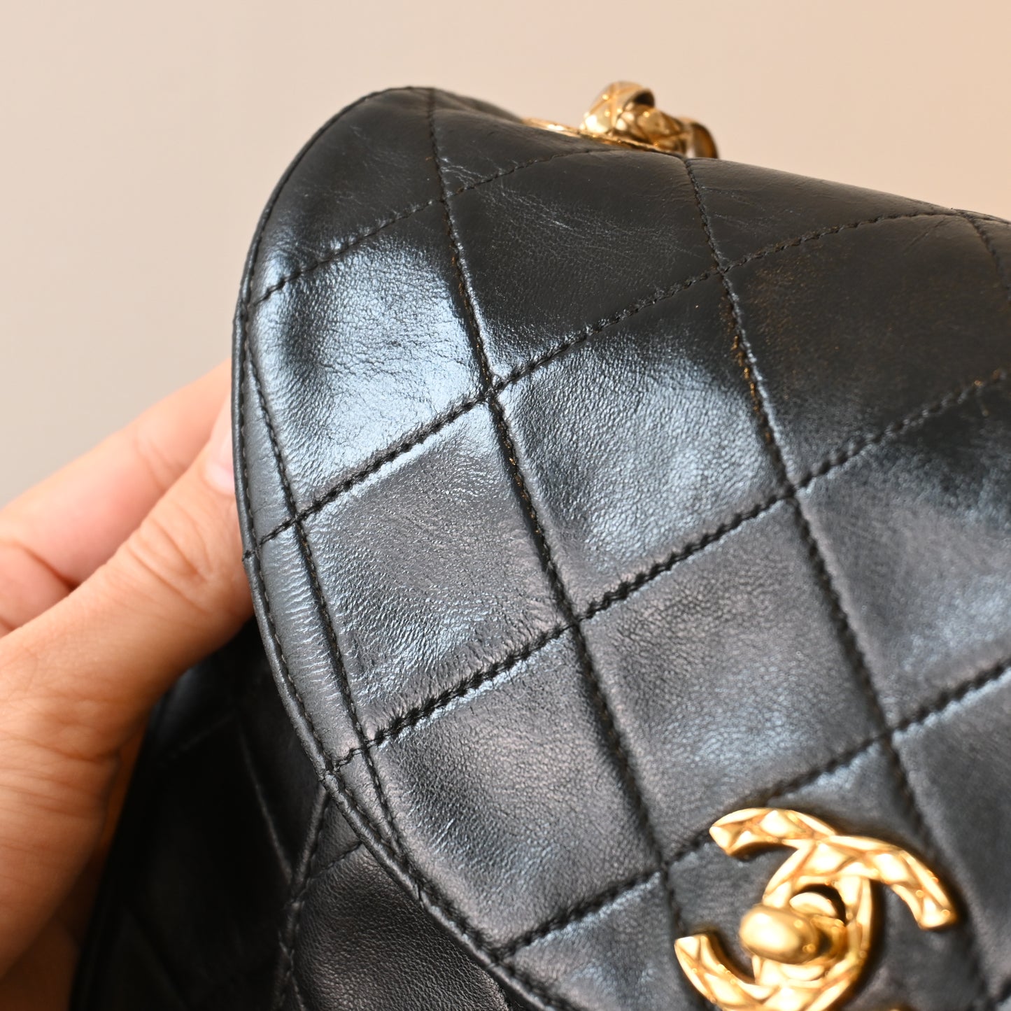 Chanel Quilted Bijoux Chain Lambskin Flap Bag