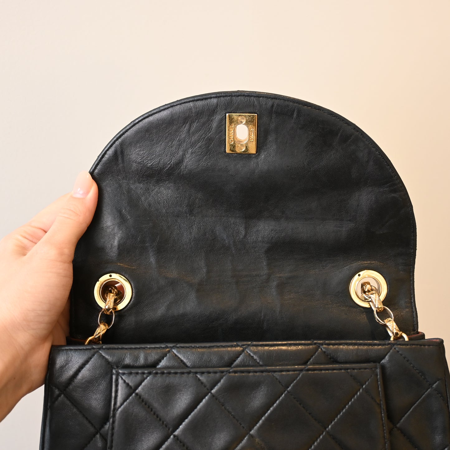 Chanel Quilted Bijoux Chain Lambskin Flap Bag