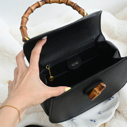 Gucci Bamboo Leather 2 Way Handbag