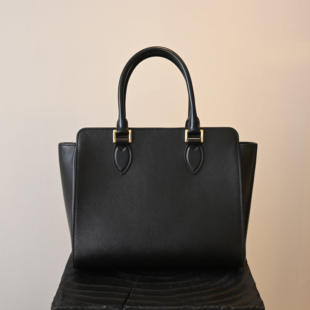 Prada Saffiano Cuir Small Double Bag - Leluxe Vintage Sdn. Bhd.