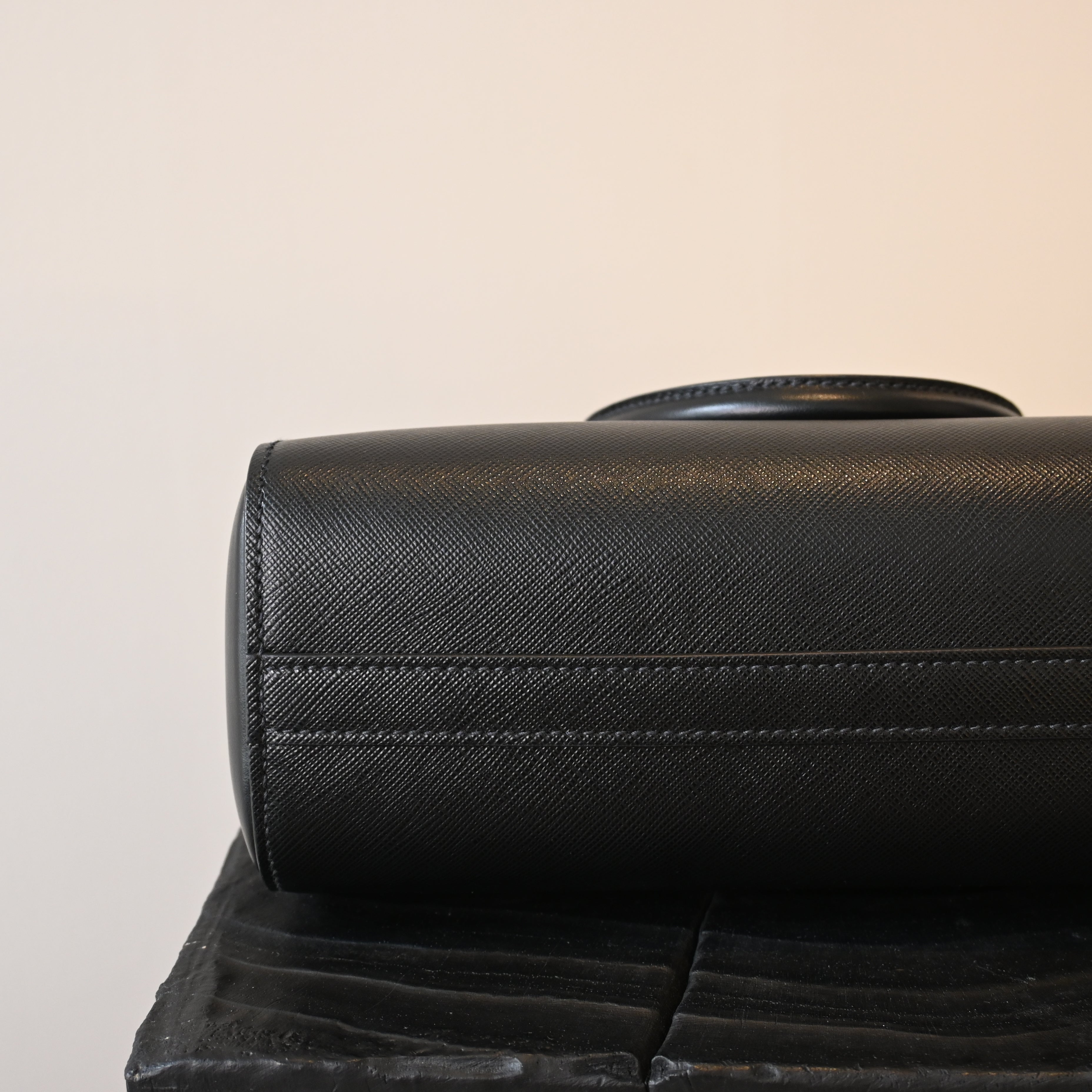 Prada Saffiano Cuir Small Double Bag - Leluxe Vintage Sdn. Bhd.