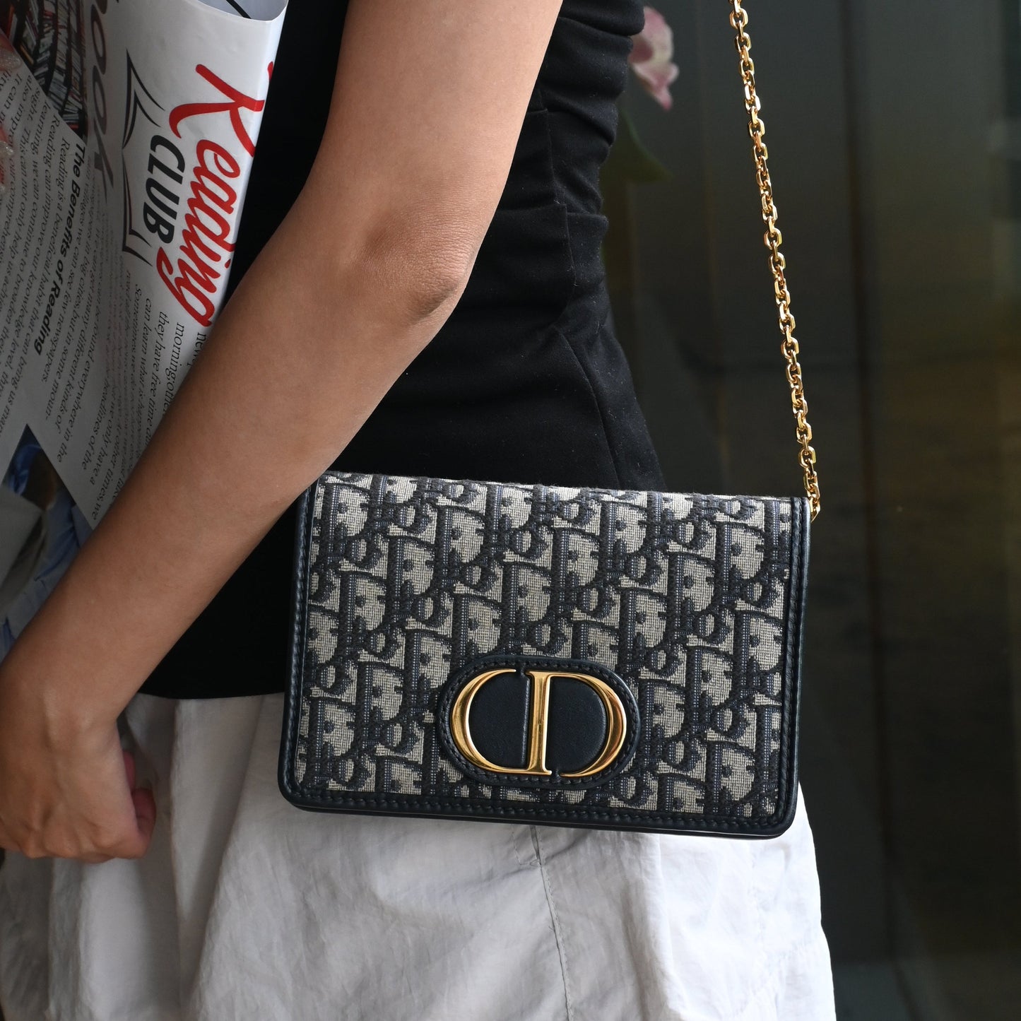 Dior Oblique 2-in-1 Montaigne Pouch Beltbag Chain - Leluxe Vintage Sdn. Bhd.