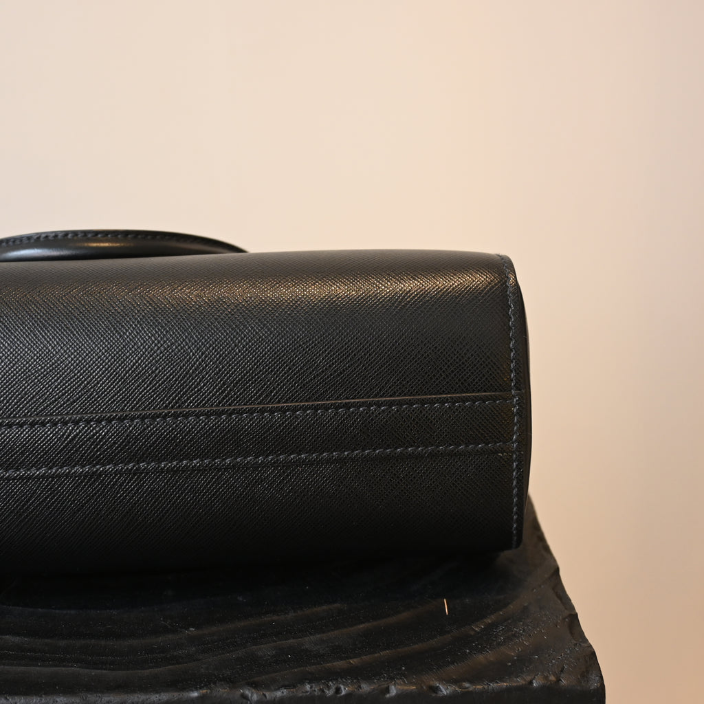 Prada Saffiano Cuir Small Double Bag - Leluxe Vintage Sdn. Bhd.