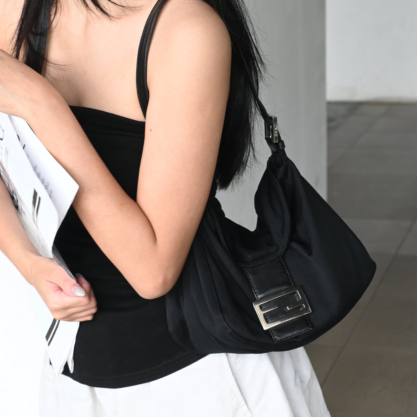 Fendi Jersey Baguette