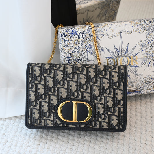 Dior Oblique 2-in-1 Montaigne Pouch Beltbag Chain