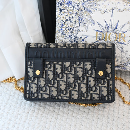Dior Oblique 2-in-1 Montaigne Pouch Beltbag Chain - Leluxe Vintage Sdn. Bhd.