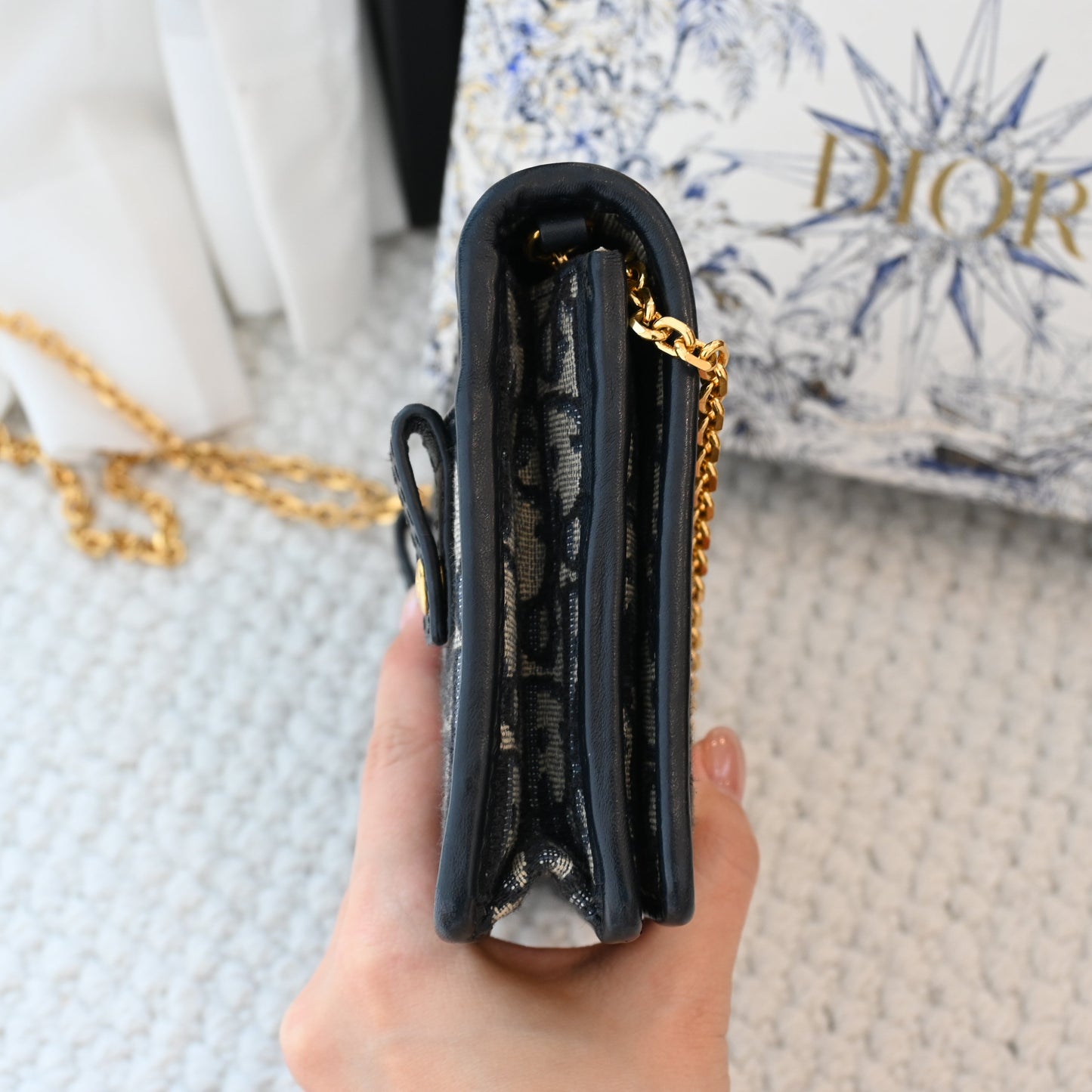 Dior Oblique 2-in-1 Montaigne Pouch Beltbag Chain - Leluxe Vintage Sdn. Bhd.