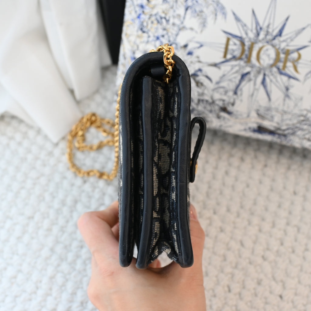 Dior Oblique 2-in-1 Montaigne Pouch Beltbag Chain - Leluxe Vintage Sdn. Bhd.