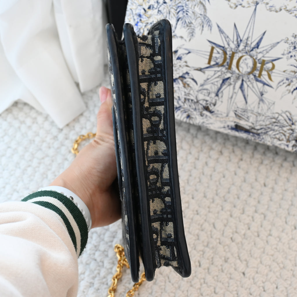 Dior Oblique 2-in-1 Montaigne Pouch Beltbag Chain - Leluxe Vintage Sdn. Bhd.
