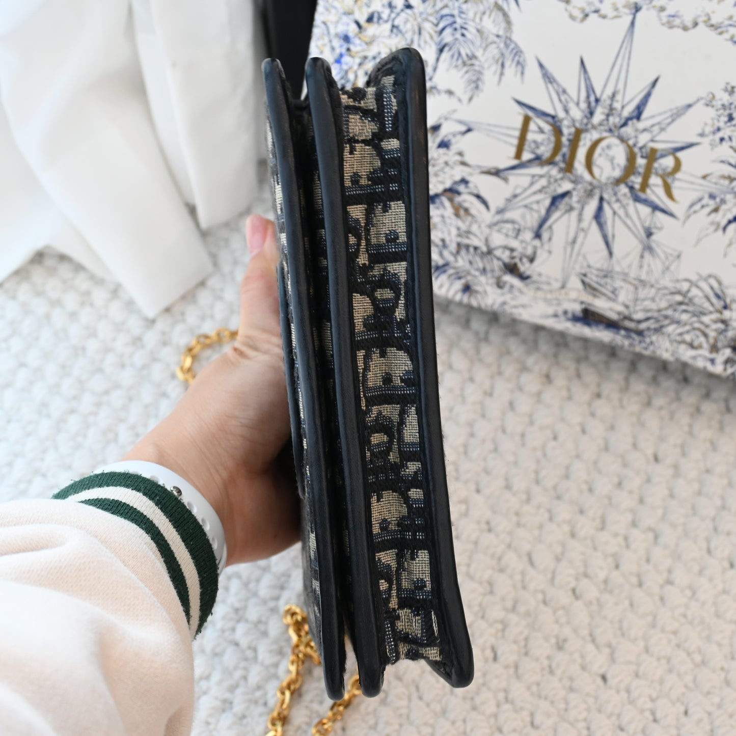 Dior Oblique 2-in-1 Montaigne Pouch Beltbag Chain