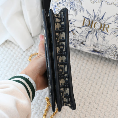 Dior Oblique 2-in-1 Montaigne Pouch Beltbag Chain