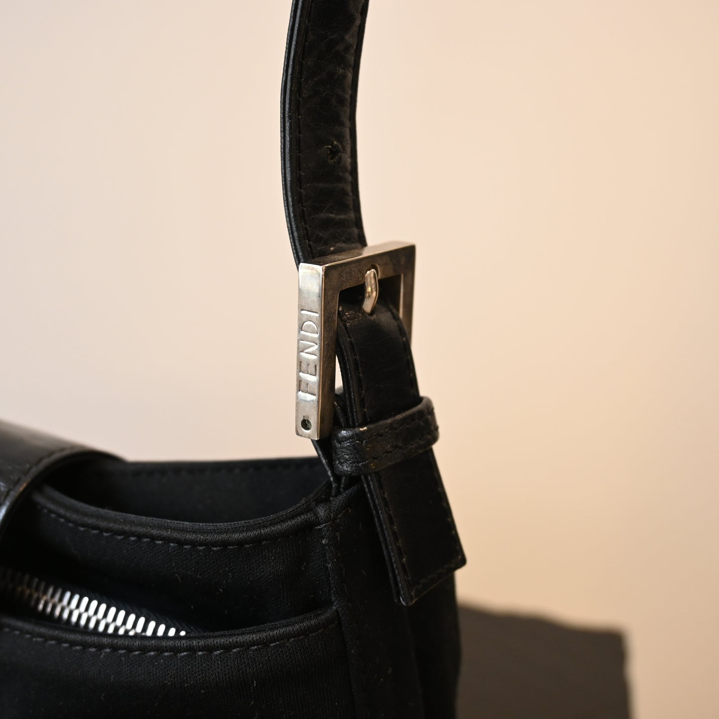 Fendi Mini Baguette Jersey Bag