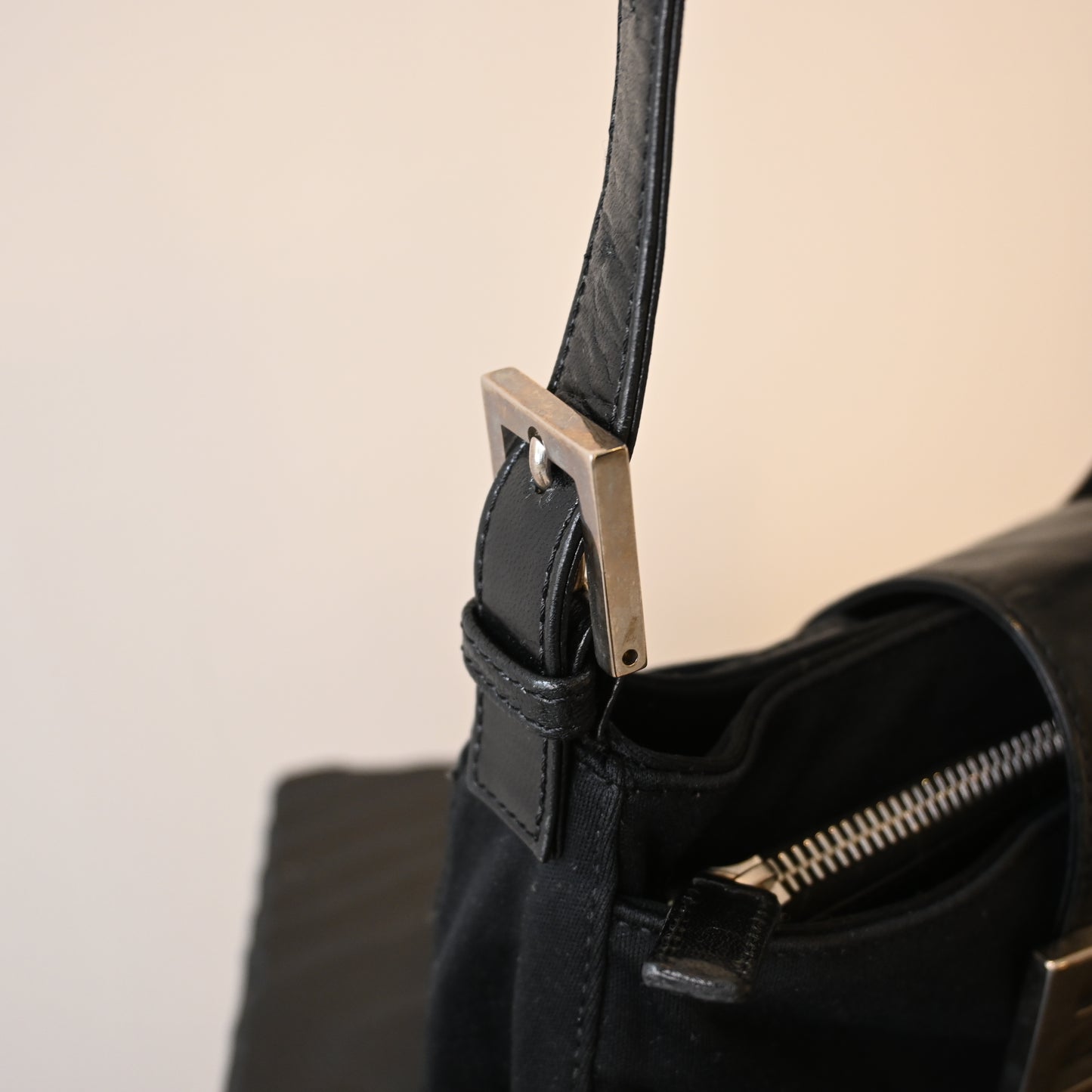 Fendi Mini Baguette Jersey Bag
