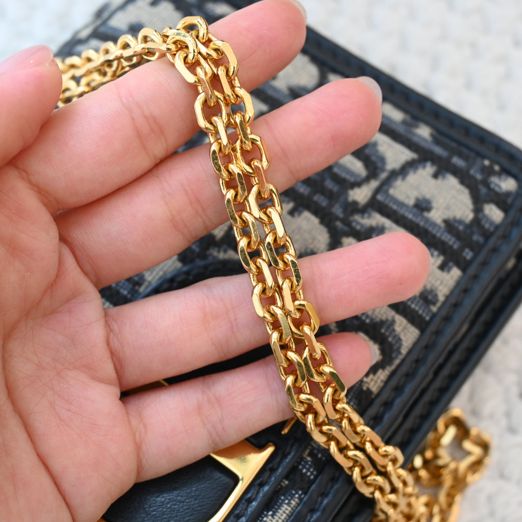 Dior Oblique 2-in-1 Montaigne Pouch Beltbag Chain - Leluxe Vintage Sdn. Bhd.
