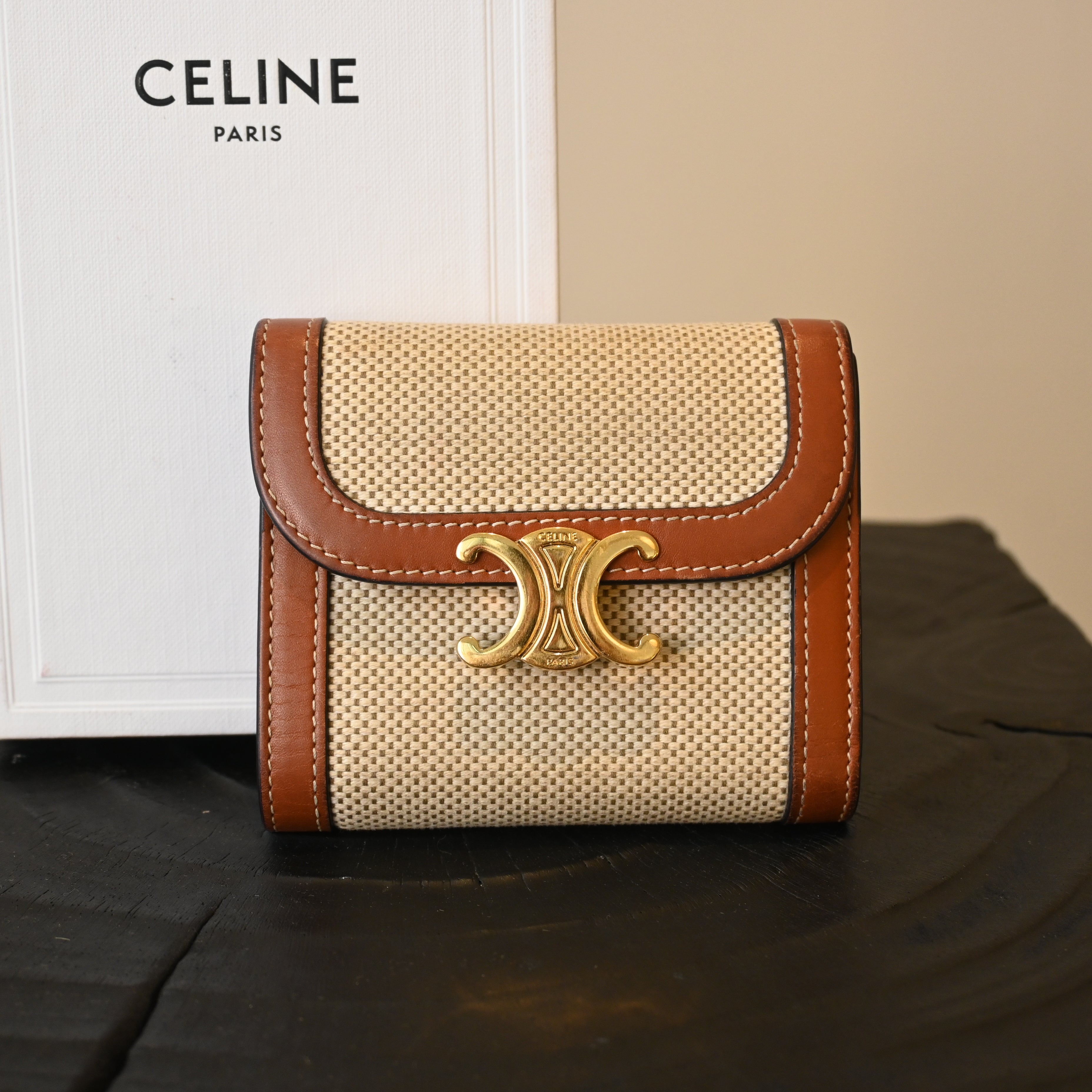 Celine Triomphe Small Flap Wallet - Leluxe Vintage Sdn. Bhd.