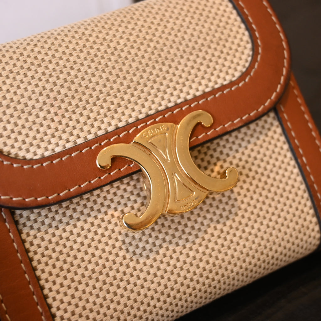 Celine Triomphe Small Flap Wallet - Leluxe Vintage Sdn. Bhd.