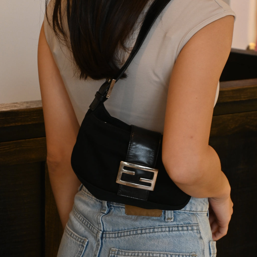Fendi Mini Baguette Jersey Bag - Leluxe Vintage Sdn. Bhd.