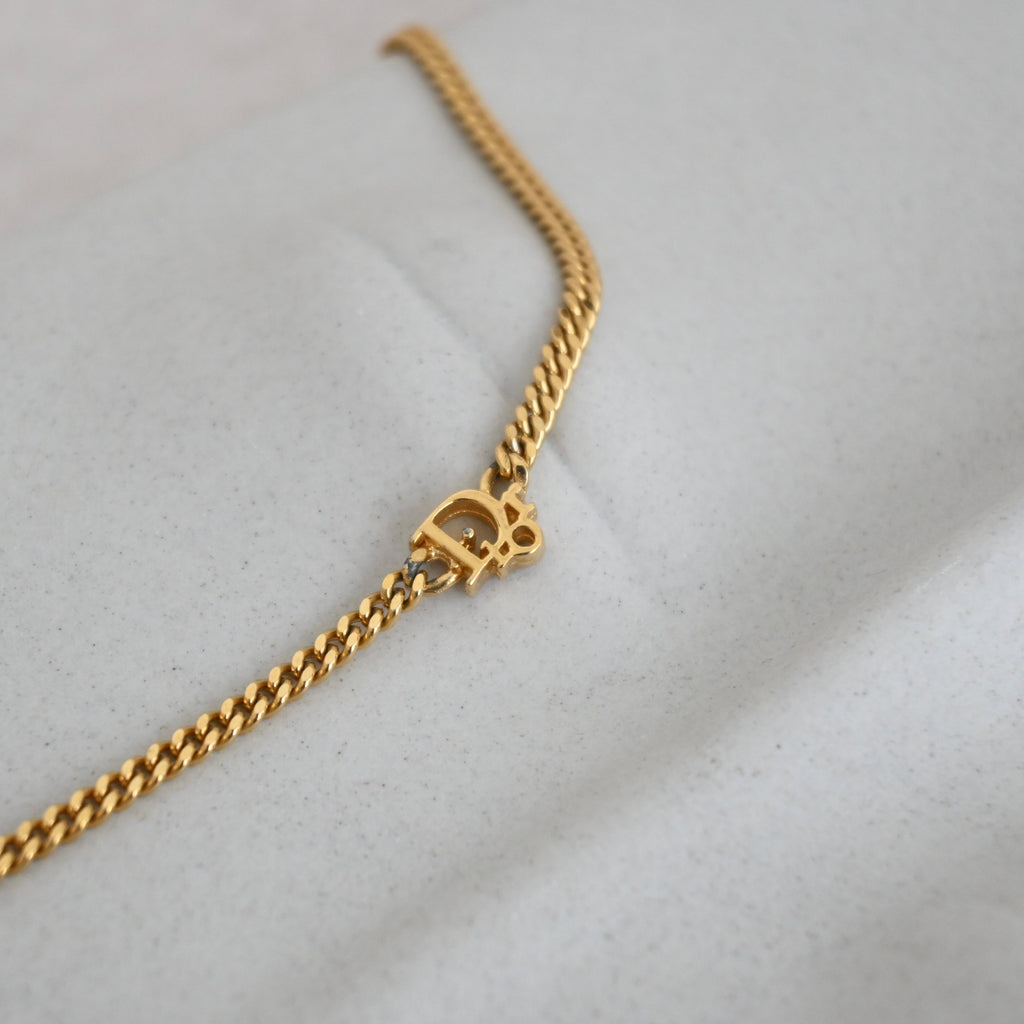 Christian Dior Mini Pendant Necklace Vintage - Leluxe Vintage Sdn. Bhd.