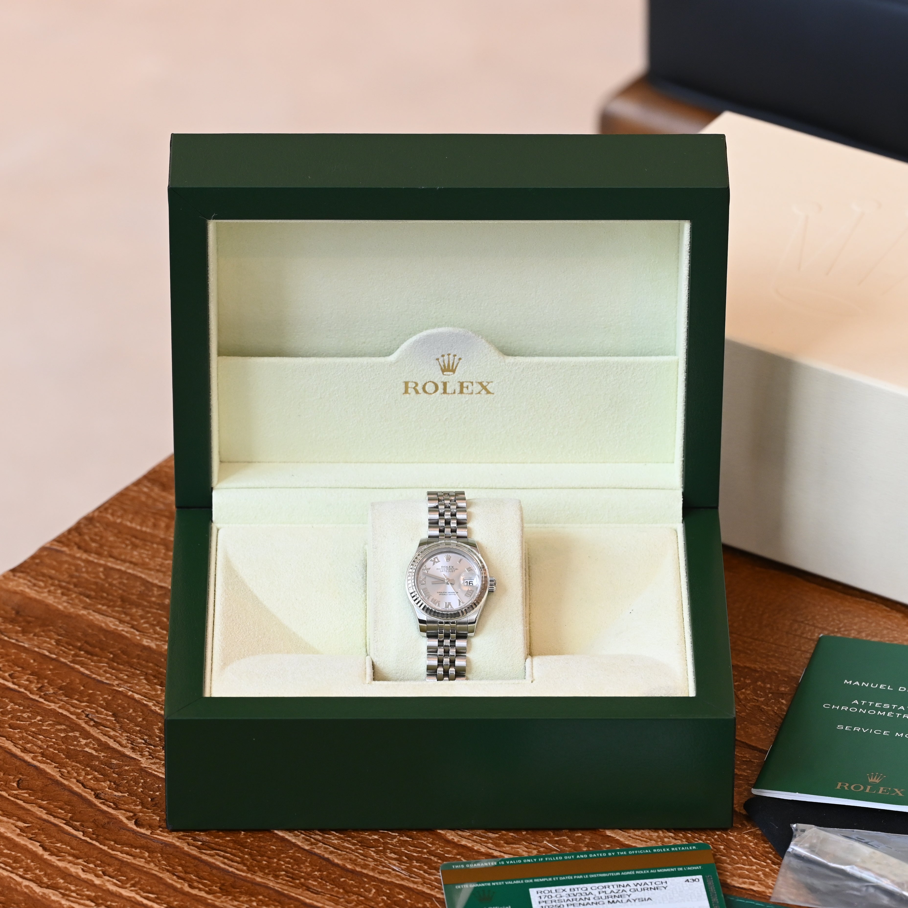 Rolex Lady Datejust Silver Roman Dial (Ref. 179174)