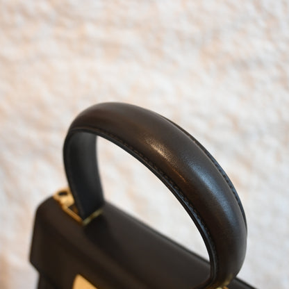 Salvatore Ferragamo Small Gancini Kelly Brown