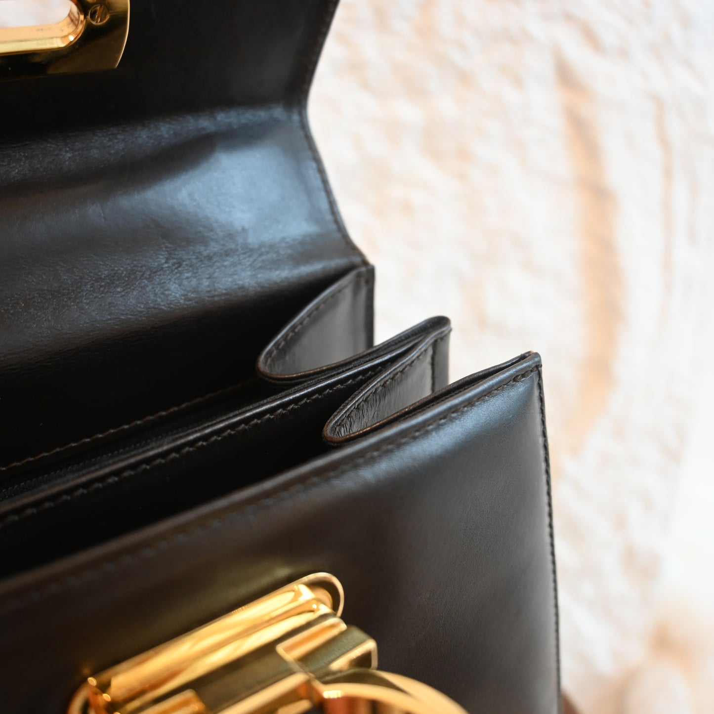 Salvatore Ferragamo Small Gancini Kelly Brown