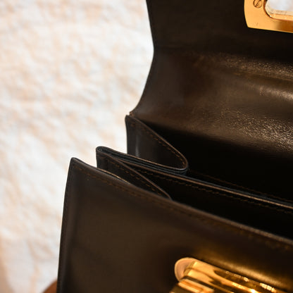 Salvatore Ferragamo Small Gancini Kelly Brown