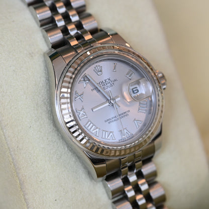 Rolex Lady Datejust Silver Roman Dial (Ref. 179174)
