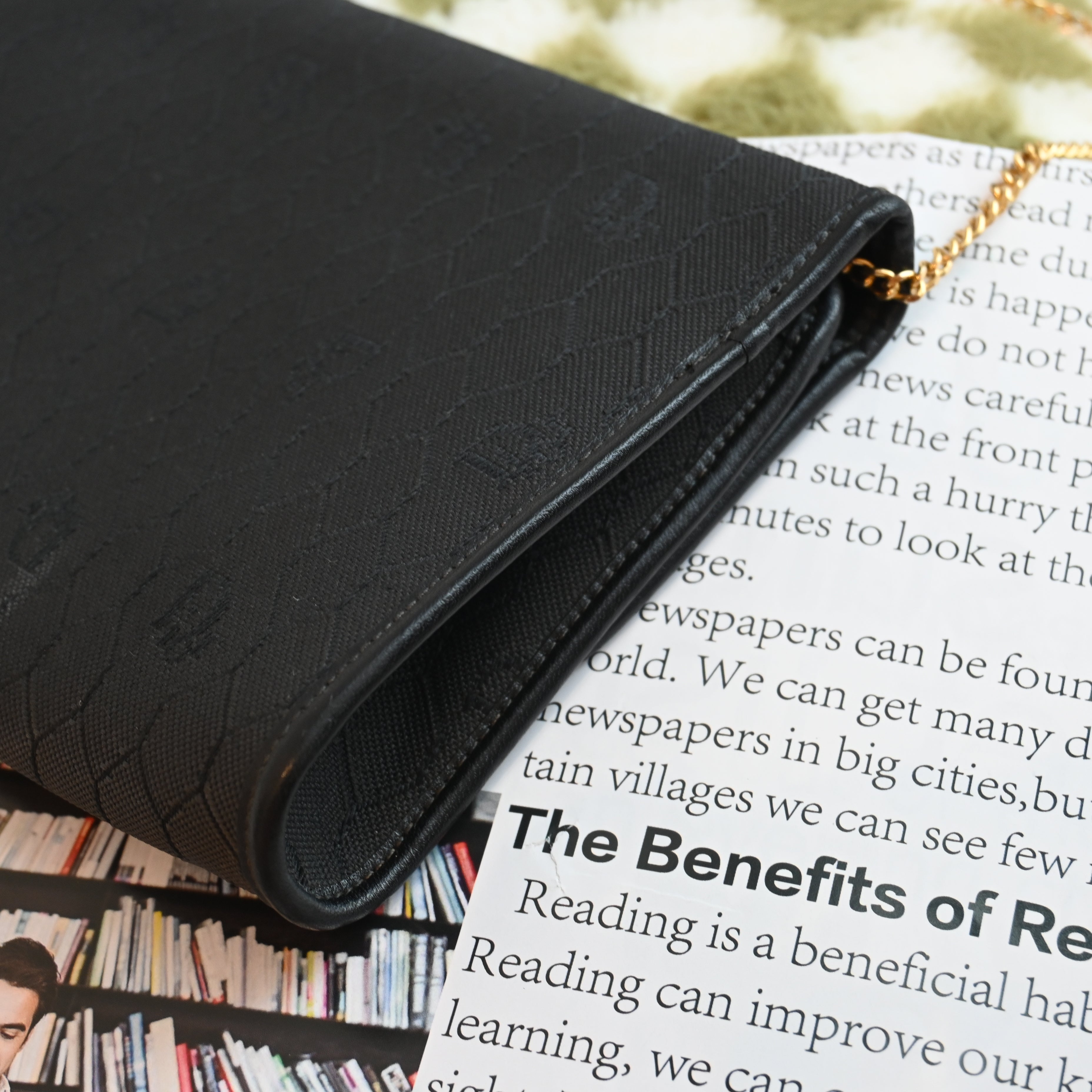Dior Honeycomb Envelope Chain Crossbody Bag